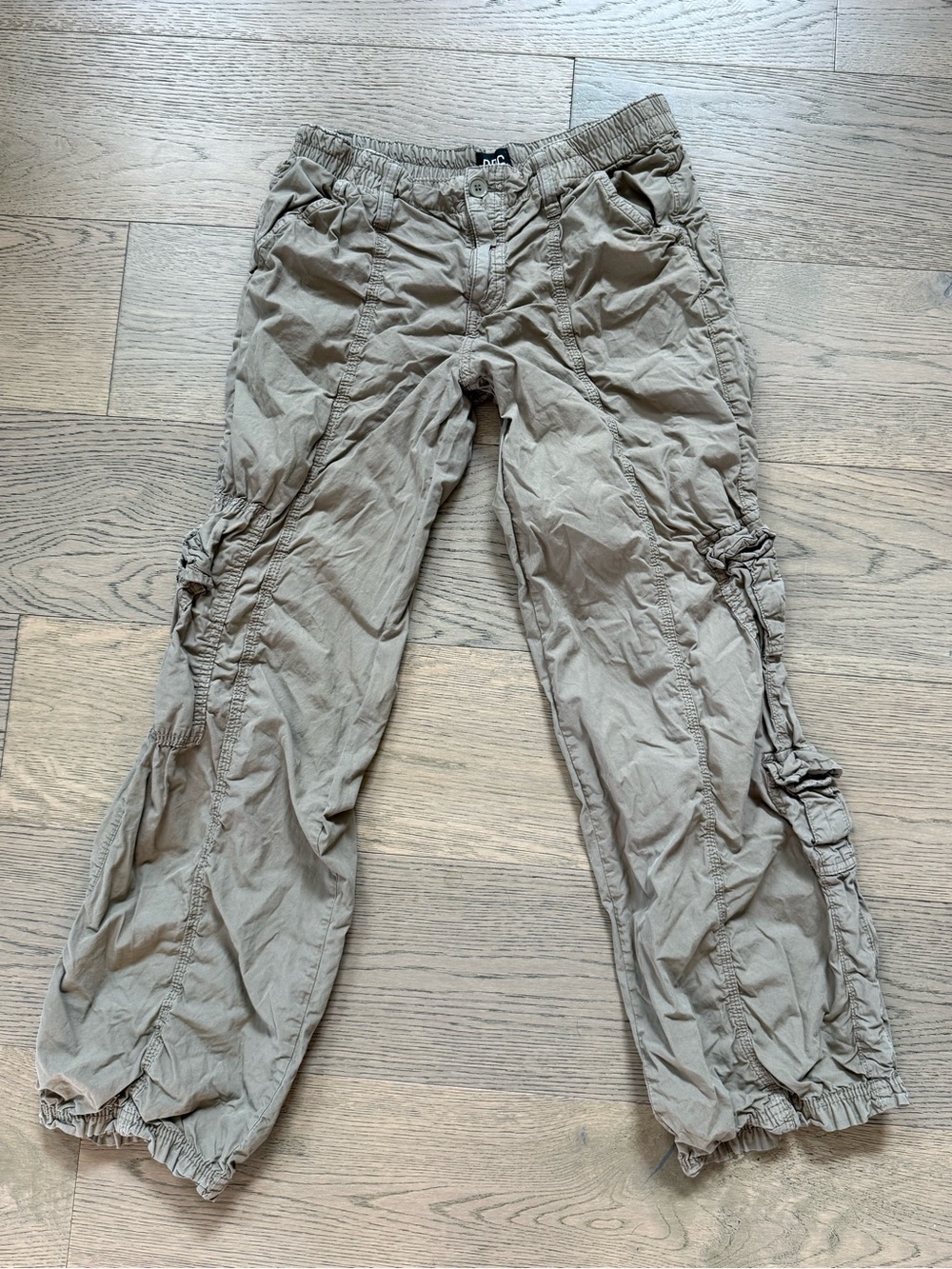 Y2K BDG Urban Outfitters Cargo Pants Women Medium Green Relaxed Utility Skate